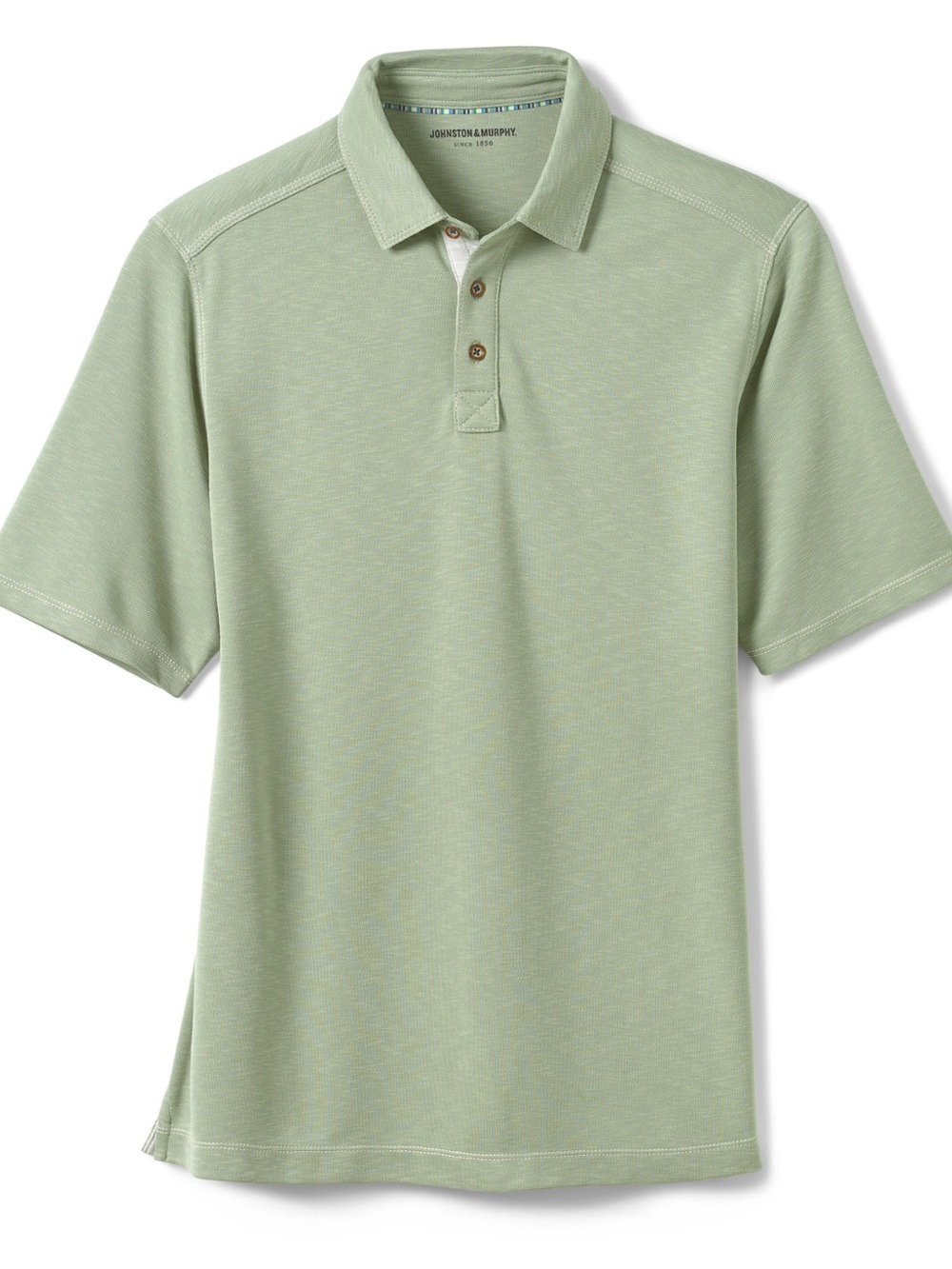 NWOT Johnston & Murphy Men's Large Slub Polo in Sage